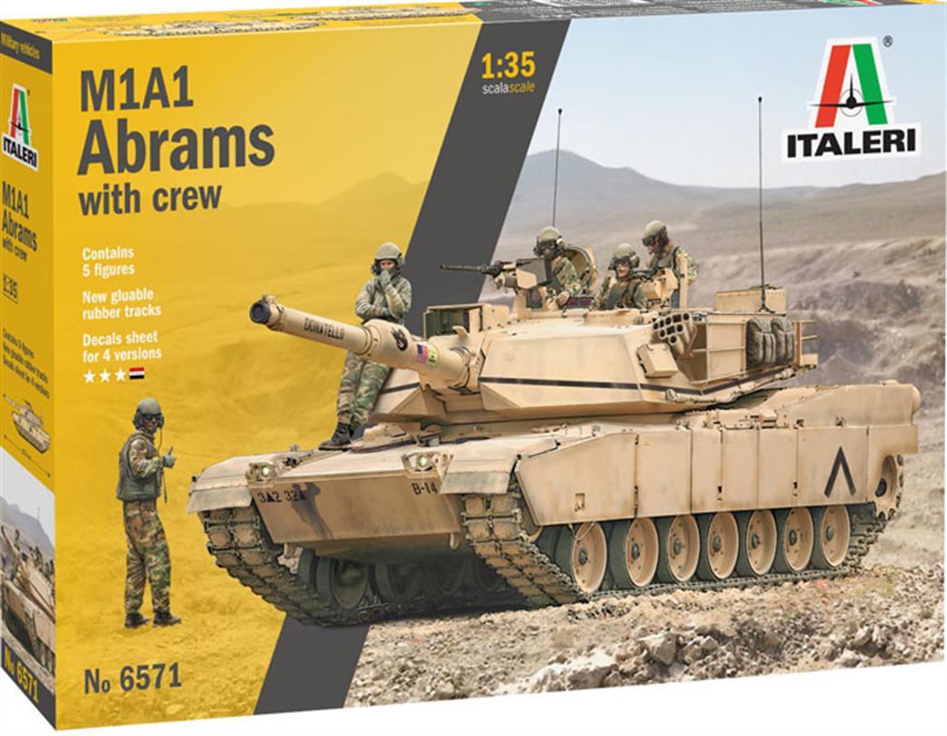 Italeri 1/35 6571 US M1A2 Abrams MBT with Crew