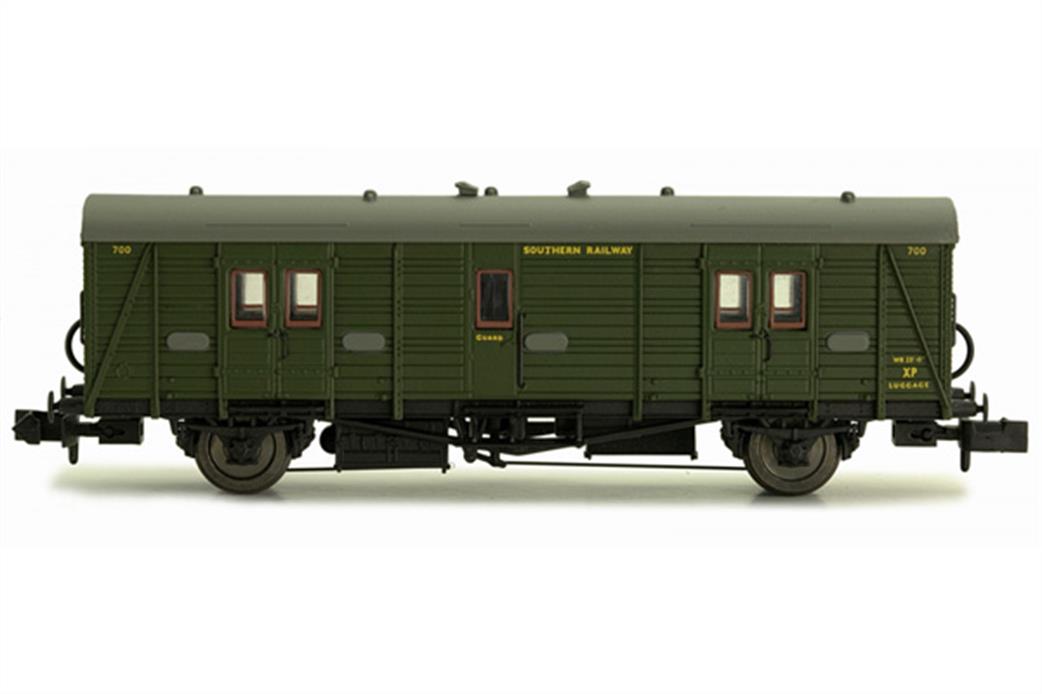 Dapol N 2P-012-202 Maunsell Coach SR Brake Van Lined Green 700