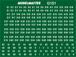 Modelmaster Decals MMG151 00 Gauge British Railways D-series Diesel Locomotive Numbers
