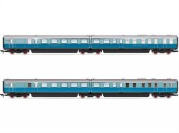 LNER "The Coronation" express train brake third and kitchen third articulated pair coach pack.Articulating two coaches together allowed a wide gangway between the coaches, giving a more spacious feel to the interior.