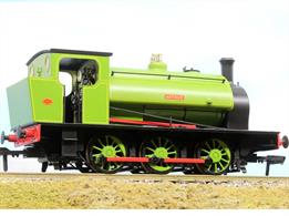 Model of Hunslet 16in 0-6-0 saddle tank locomotive works number 3782 Arthur built in 1953 finished in lined green livery as working at the NCB Markham Main Colliery. This locomotive is preserved at the Buckinghamshire Railway Centre, Quainton Road.DCC Ready with socket for Next18 decoder