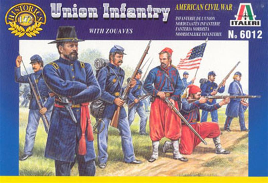 Italeri 1/72 6012 Union Infantry Plastic Figures