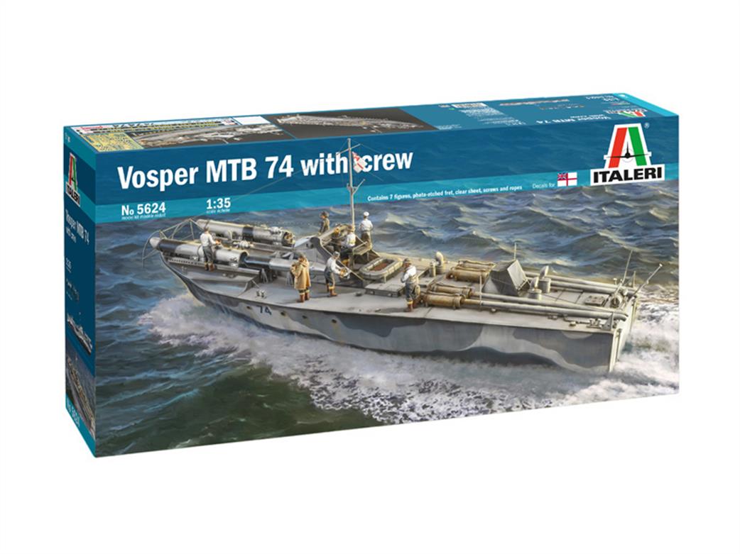 Italeri 5624 Vosper 74 Motor Torpedo Boat Kit with Crew 1/35