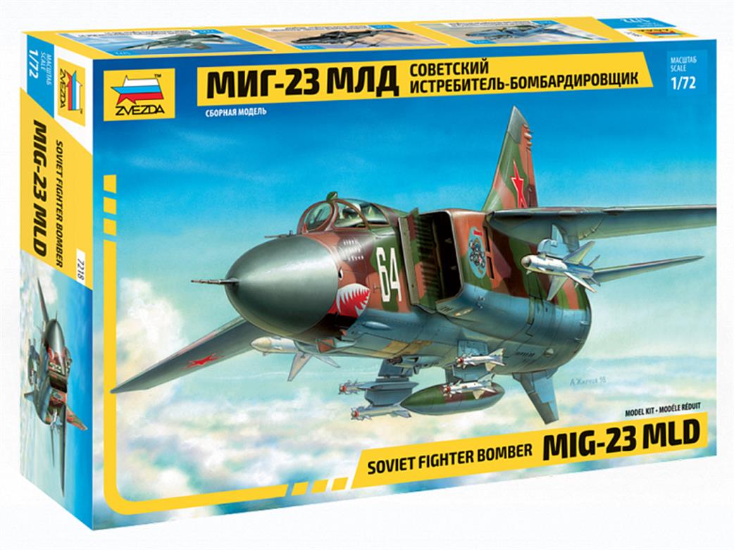 Zvezda 7218 Soviet Fighter Mig-23 MLD 1/72