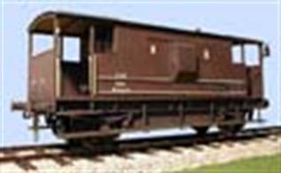 A highly detailed model kit to build the later LMS standard design long-wheelbase goods brake van. This kit includes metal wheels, sprung buffers and a cast stove to allow interior detailing.Supplied with metal wheels, 3 link couplings and sprung buffers