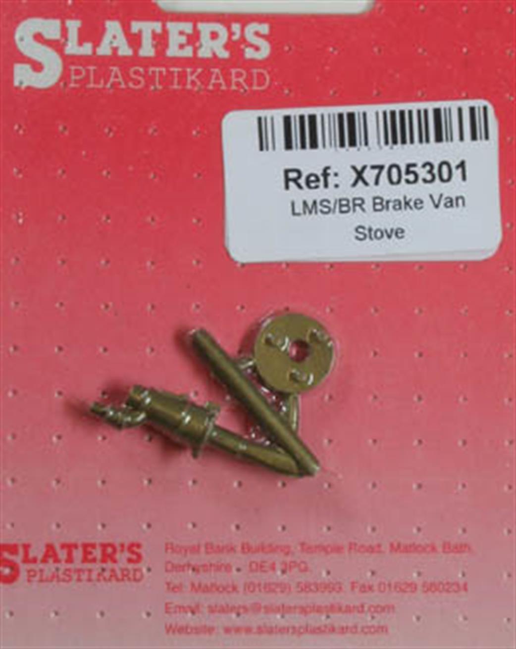 Slaters Plastikard O Gauge X705301 Stove for Brake Van