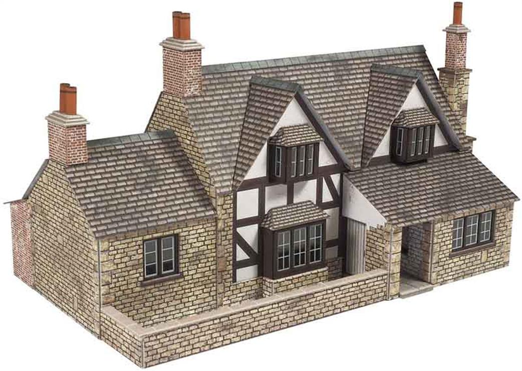 Metcalfe PO267 Town End Cottage Prnted Card Kit OO
