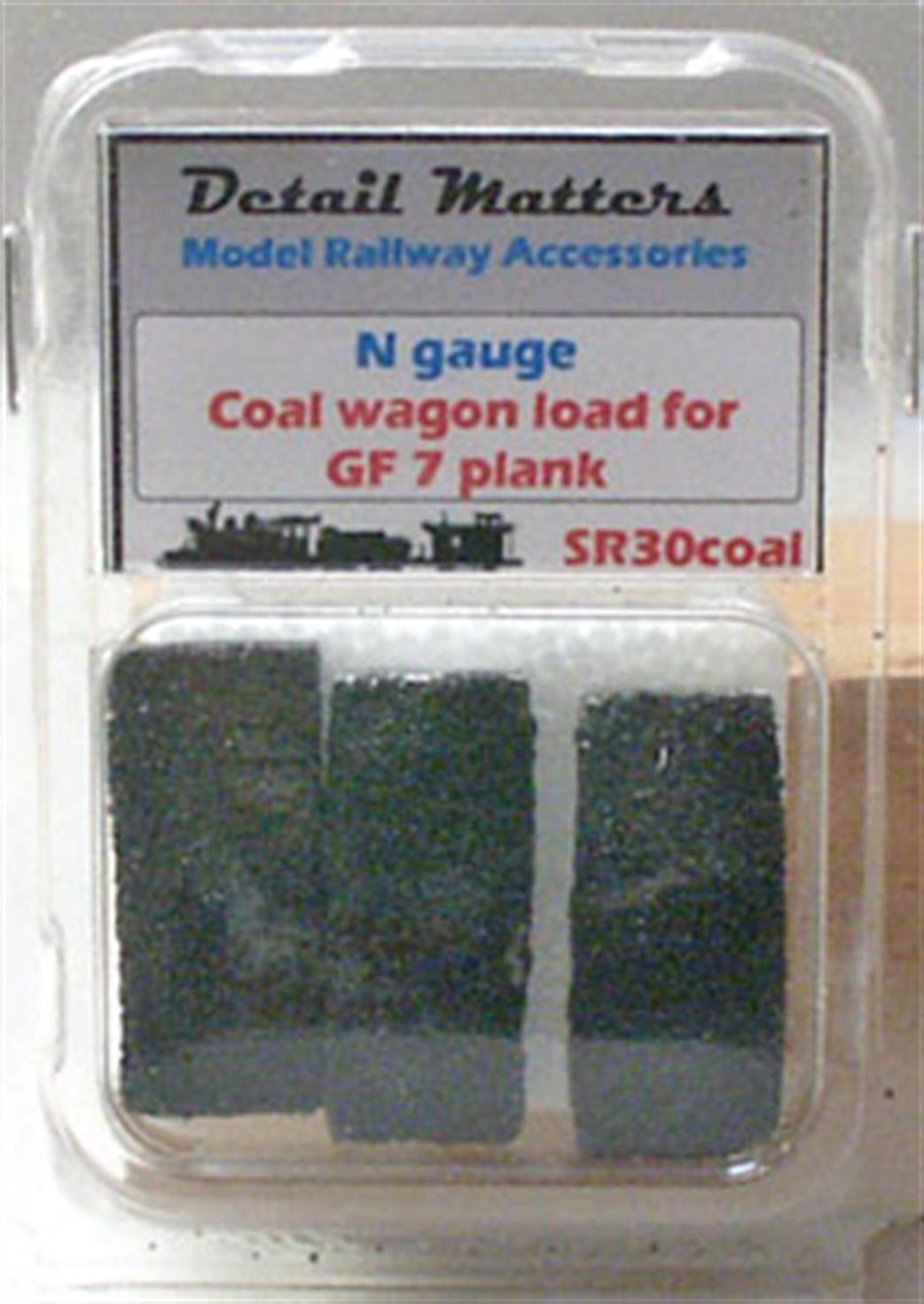 Detail Matters SR30coal Coal Load for 7-Plank Open Wagon (3) N