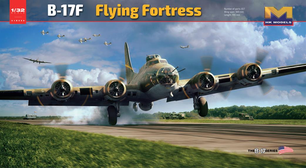 Hong Kong Models 1/32 HK01E29 B-17F Flying Fortress Memphis Belle USAF Bomber Kit