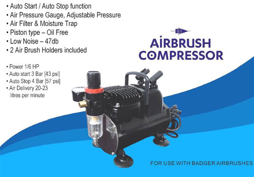 Badger BA1000 Airbrush Compressor