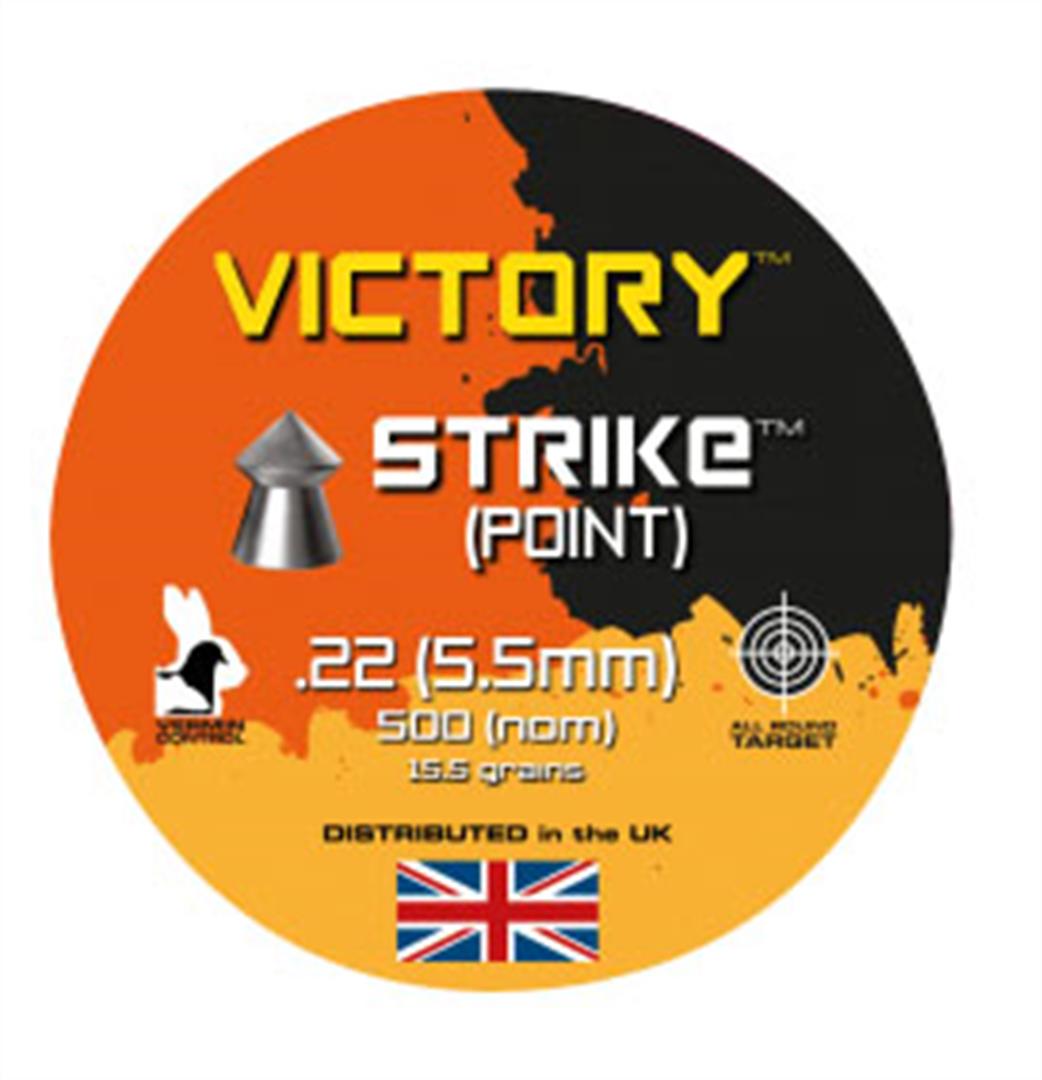 SMK  SNSTRIKE22 Victory Strike Point 0.22 5.5mm Tin of 500