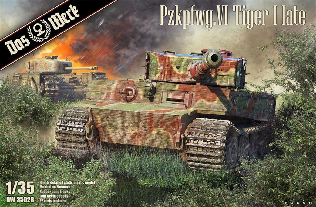 Das Werk 1/35 DW35028 German Tiger 1 Late Production Plastic Kit