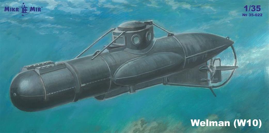 MikrMir 1/35 35-022 Midget Submarine Welman W10 Kit