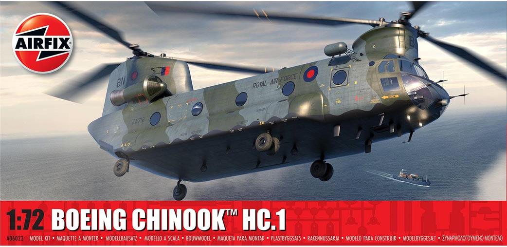 Airfix 1/72 A06023 Boeing Chinook HC.1 Helicopter Kit