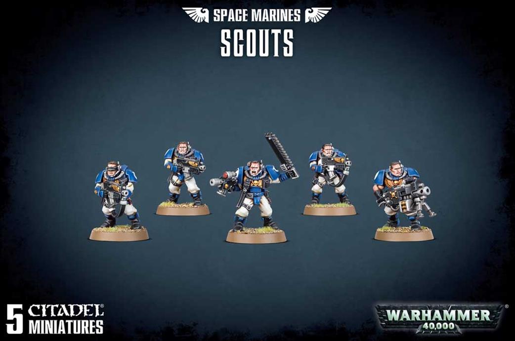 Games Workshop 28mm 48-16 Space Marine Scout Squad