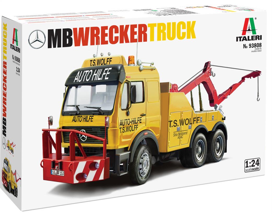 Italeri 1/24 93808 Mercedes Benz Wrecker Truck Kit