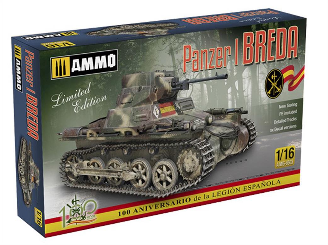 Ammo of Mig Jimenez 1/16 A.MIG-8503 Panzer 1 Breda  limited Edition Tank Kit