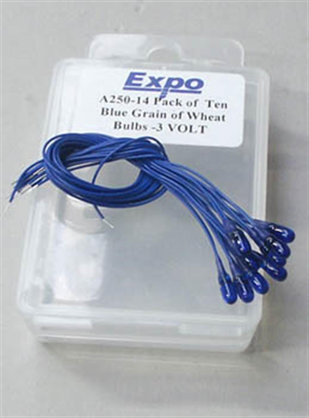Expo  25014 Blue Grain of Wheat Bulbs 3v Pack of 10