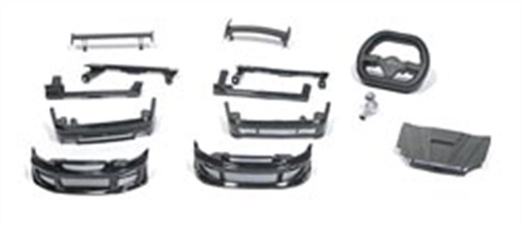 X-Mods 1/28 XMT013 Honda Civic Coupe Black Body Kit