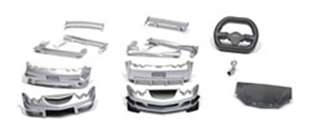 X-Mods 1/28 XMT015 Honda Acura Silver Body Kit