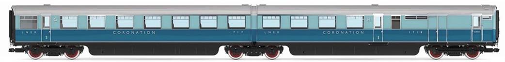 Hornby OO R40226 LNER Coronation Open Third & Brake Third Articulated Coach Pack