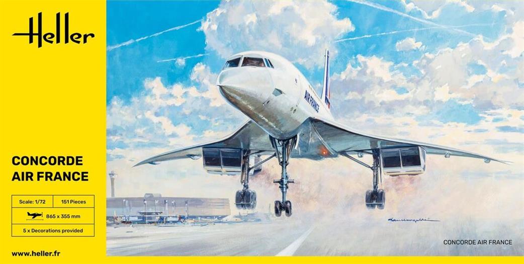 Heller  1/72 80469 Air France Concorde Supersonic Aircraft Kit