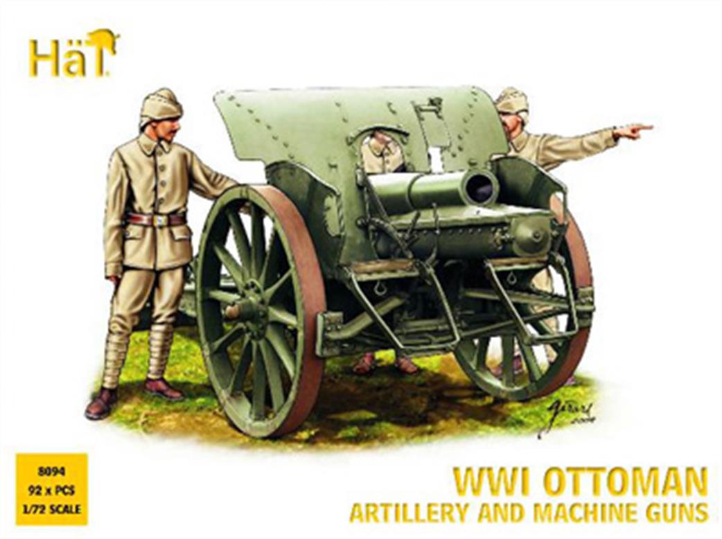 Hat 1/72 8094 Ottoman Artillery & Machine Guns WW1