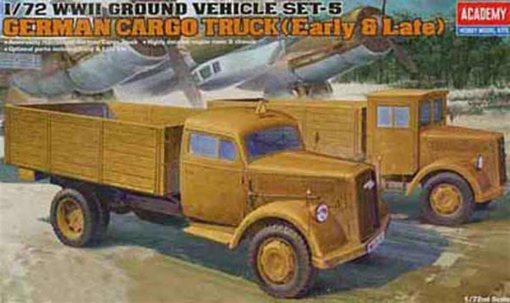 Academy 1/72 13404 German Cargo Truck (Early + Late)
