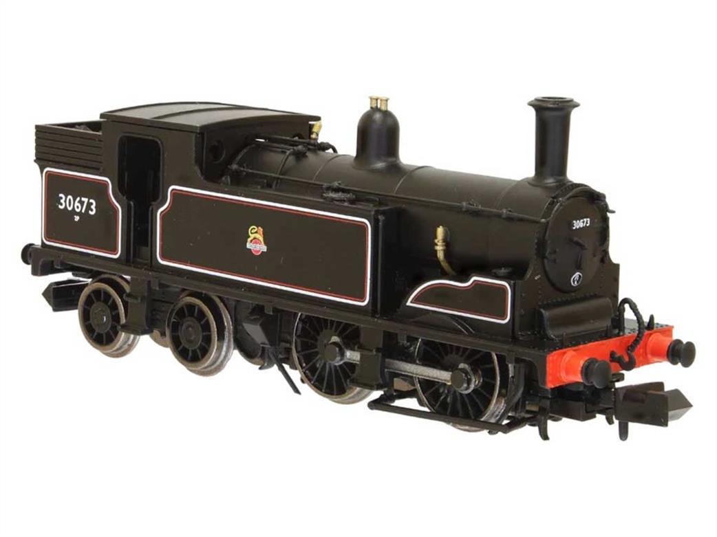 Dapol N 2S-016-010 BR 30673 Class M7 0-4-4T Lined Black Livery Early Emblem