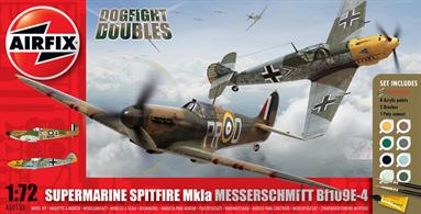 Paint Schemes - Supermarine Spitfire 1A, 609 Squadron, F/Lt Dundas, October 1940 and Messerschmitt Bf109E-4, JG2, Helmut Wick, October 1940