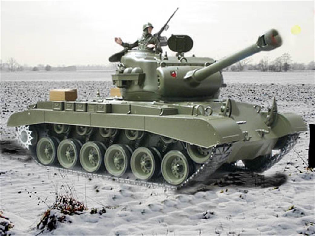 Heng Long 1/16 4400702 RC US Pershing / Snow Leopard BB Firing Battle Tank