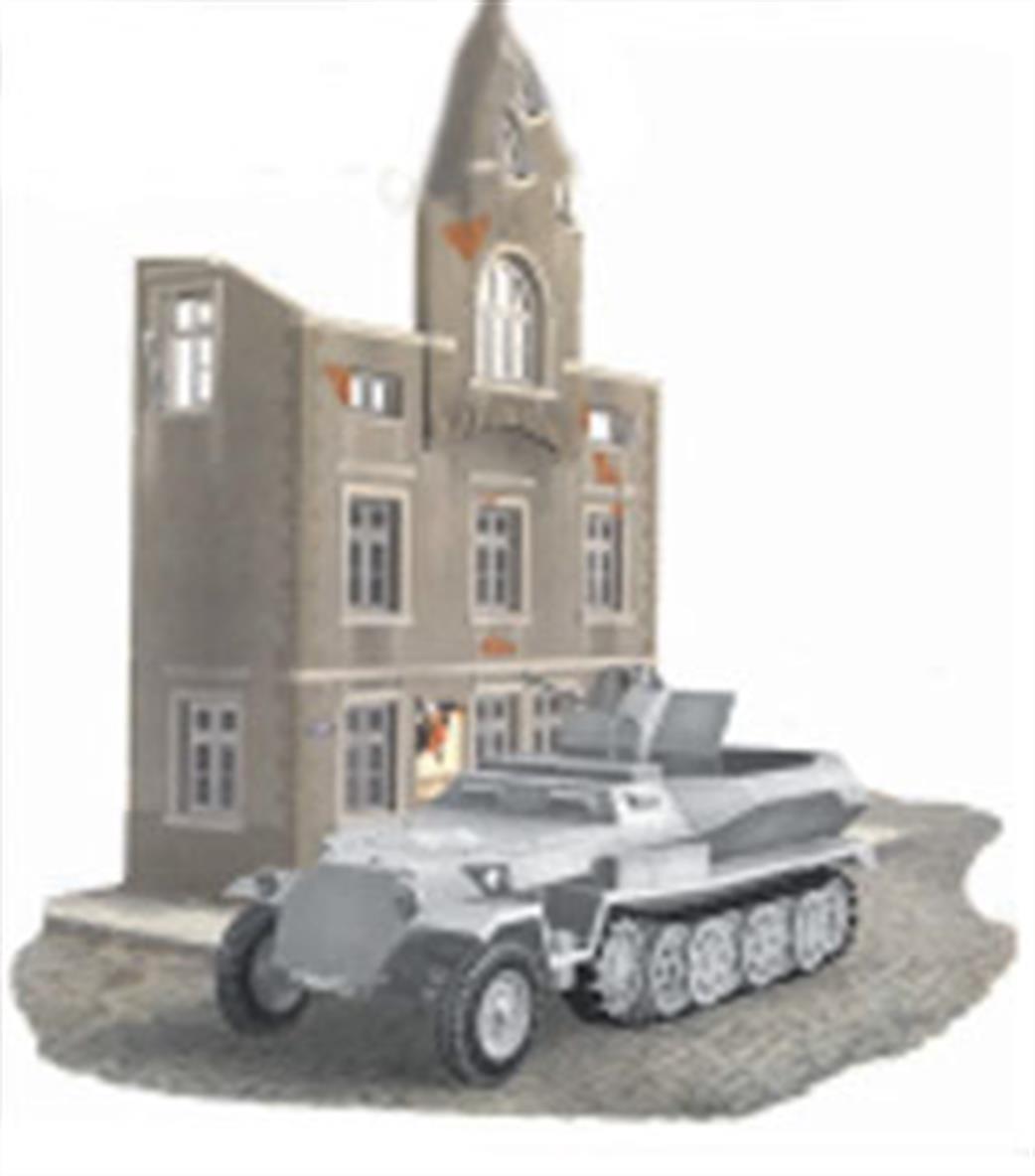 R2 Vacformed Diorama 13313 Town Hall Ruin Vac Formed 1/35