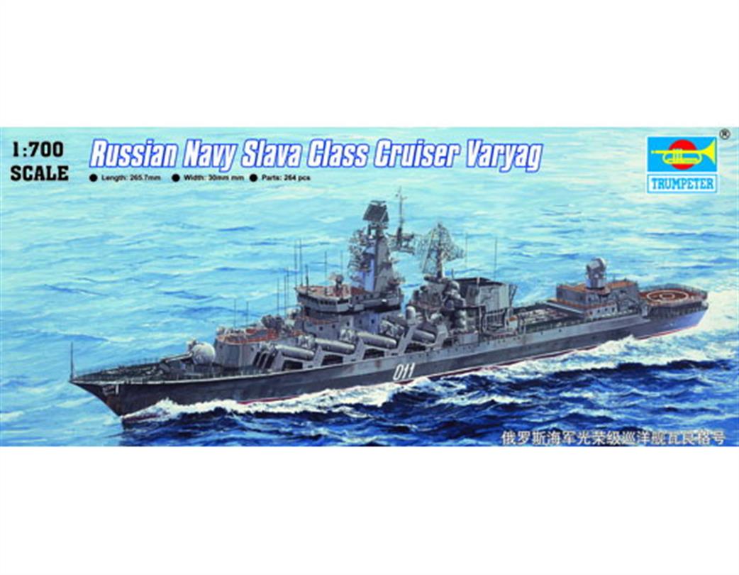 Trumpeter 05721 Russian Navy Slava Class Cruiser Varyag Plastic Kit 1/700