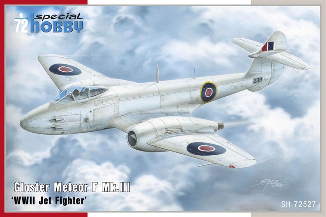 Special Hobby 1/72 72527 Gloster Meteor F Mk111 WW2 Jet Fighter Plastic Kit