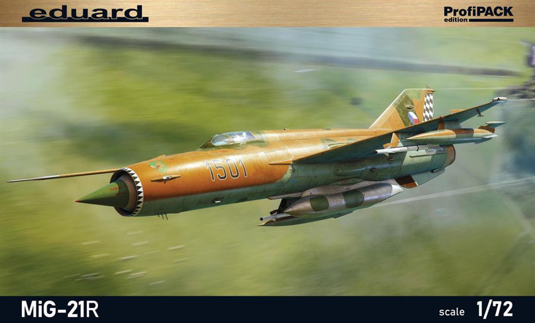 Eduard 1.72 70147 Mig-21R Soviet Reconnisance Aircraft ProfiPACK Plastic Kit