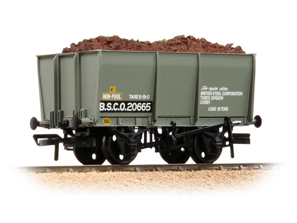 Bachmann OO 37-400B 16-Ton Slope Sided Tippler Wagon BSC Grey