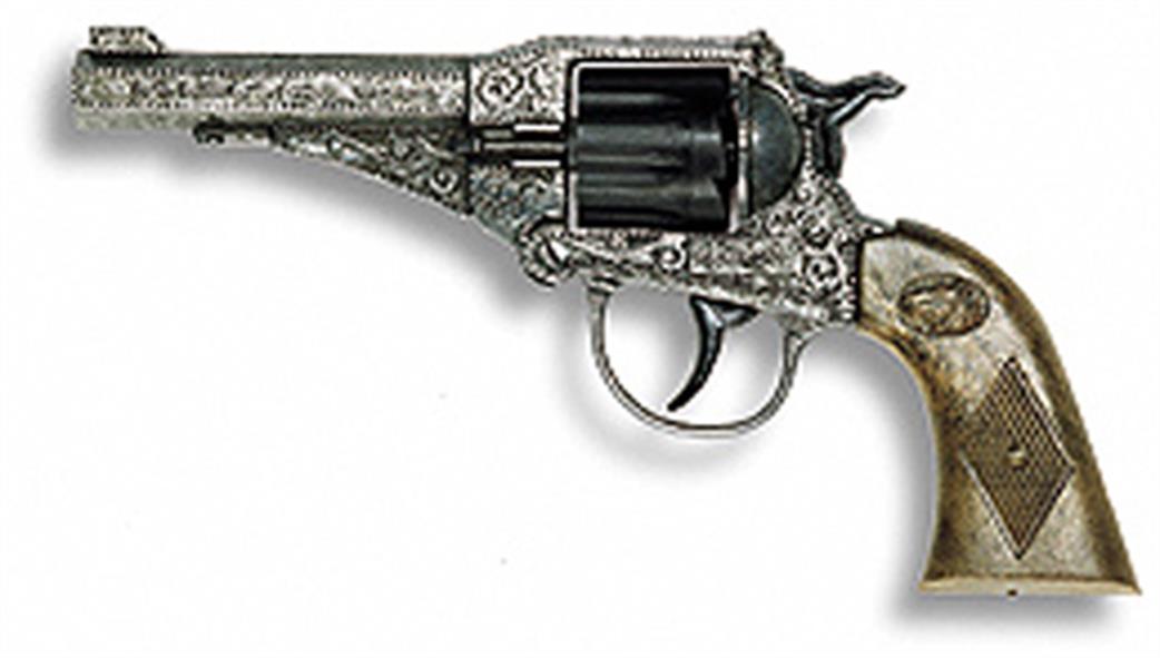 Edison Giocattoli 220/62 Sterling Revolver 8 Shot Western Cap Gun