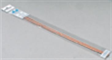 1/16in (1.6mm) diameter copper&nbsp;tube, wall thickness 0.014in. Pack of 5 lengths each 304mm/12in