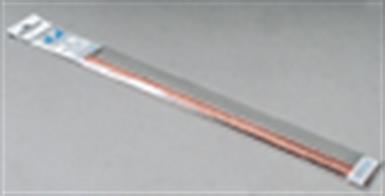 3/32in (2.4mm) diameter copper&nbsp;tube, wall thickness 0.014in. Pack of&nbsp;4 lengths each 304mm/12in