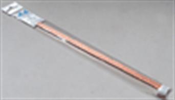1/8in (3.2mm) diameter copper&nbsp;tube, wall thickness 0.014in. Pack of&nbsp;3 lengths each 304mm/12in