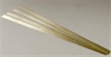 Â½ (12.7mm) wide brass strip 0.014in/0.35mm thick. Pack ofÂ&nbsp;4 lengths each 304mm/12in.