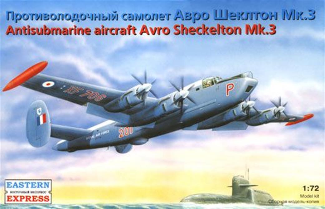 Eastern Express  72258 Avro Shackleton Mk.3 Anti Submarine Aircraft Kit