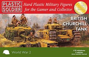 With two kits per box and options to make Mk 1V,V1 (75mm) V 95mm close support and 111 AVRE includes commander figures another excellent release from Plastic Soldier