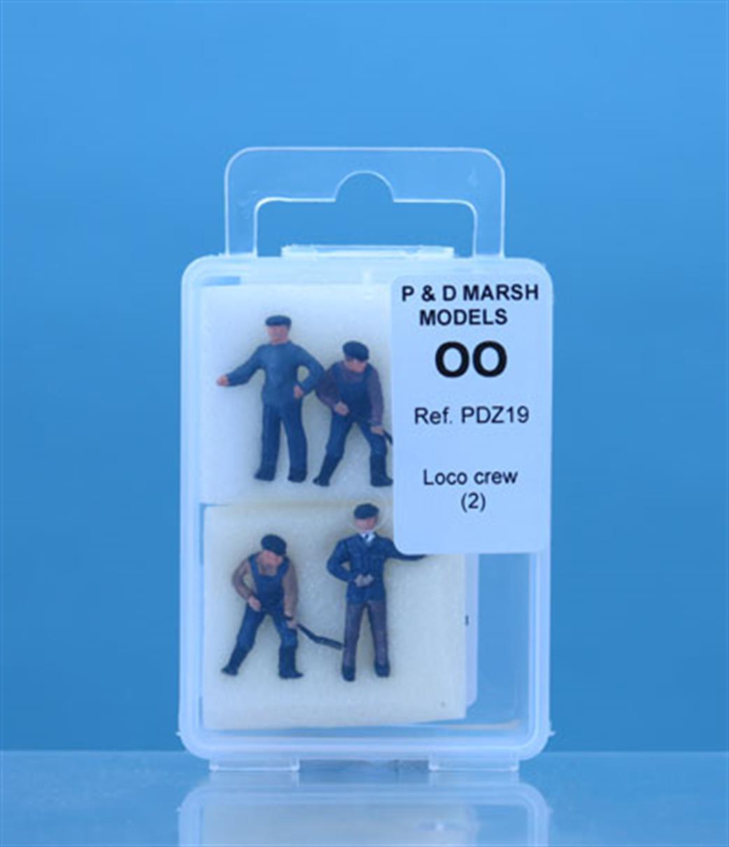 P D Marsh OO PDZ19 Painted Locomotive Crew