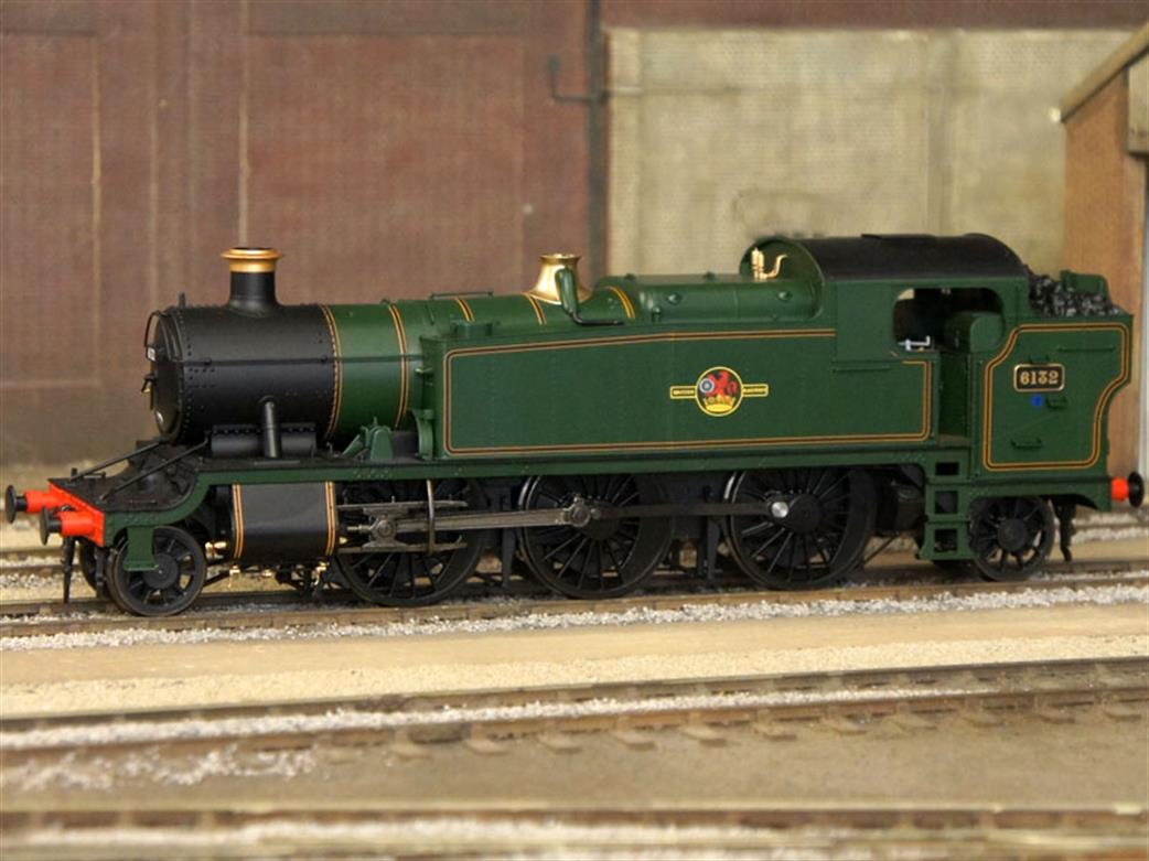 Heljan O Gauge 6104 GWR 5101/61xx Class 2-6-2T Large Prairie 6132 81C BR Green Lined Late Crest