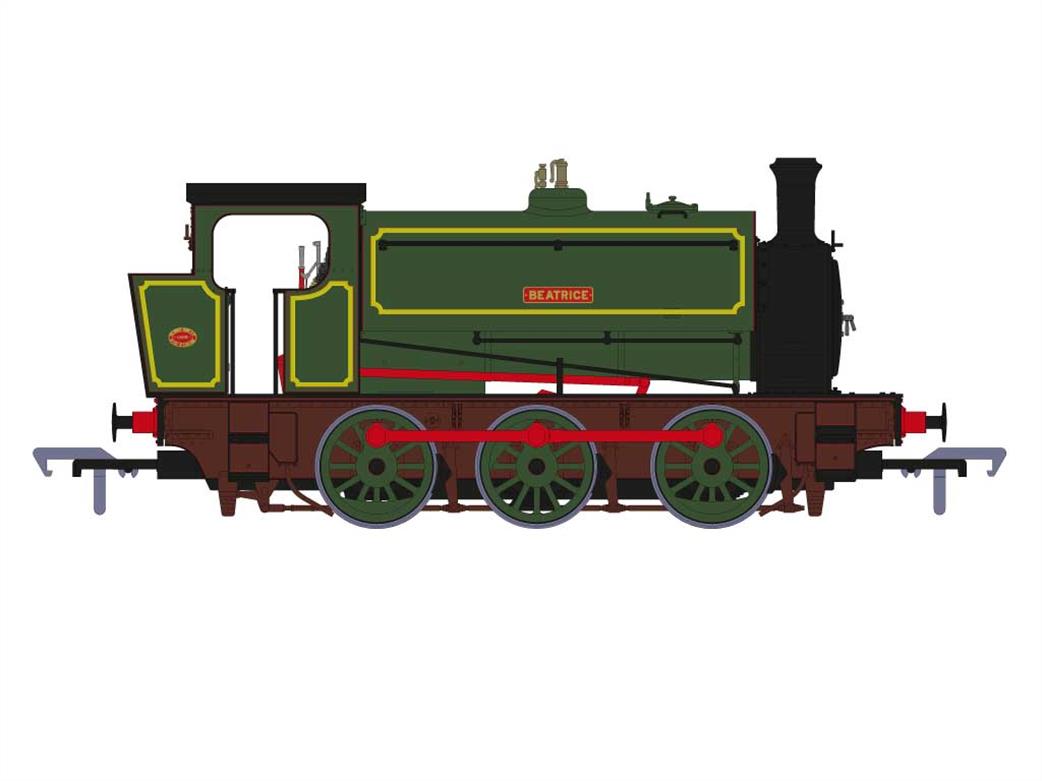 Rapido Trains OO 903013 Hunslet 2705 Beatrice 16in 0-6-0ST Saddle Tank Lined Green Embsay & Bolton Abbey Railway