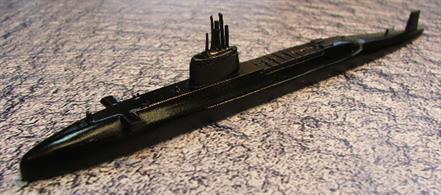 Polaris Class Submarine kit by MT Miniatures.Diecast metal kit.