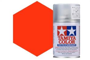 Tamiya PS24 Fluorescent Orange Polycarbonate Spray 100ml PS-24Tamiya PS24 Fluorescent Orange Polycarbonate Spray 100ml PS-24Ideally a second coat of white or silver will bring the best out of this fluorescent range, giving a lot more vibrancy to the initial colour.