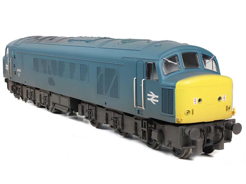 Bachmann OO 32-704 BR 46045 Class 46 Diesel Locomotive Rail Blue Sealed Beam Headlamps Weathered