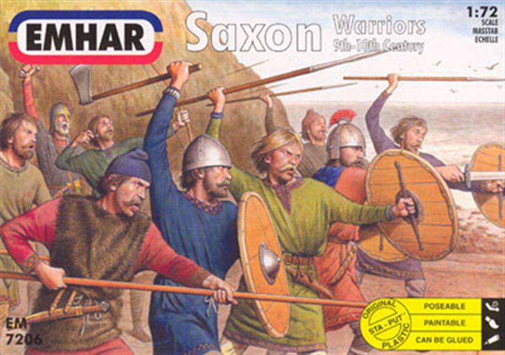 Emhar 1/72 7206 Saxon Warriors 9th-10th Century